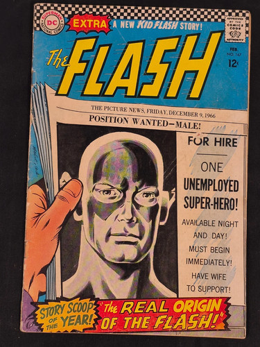 Flash 167 comics 1967 real - dc,