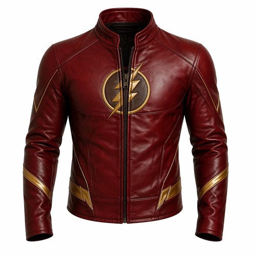 Giacca pelle barry allen - di,